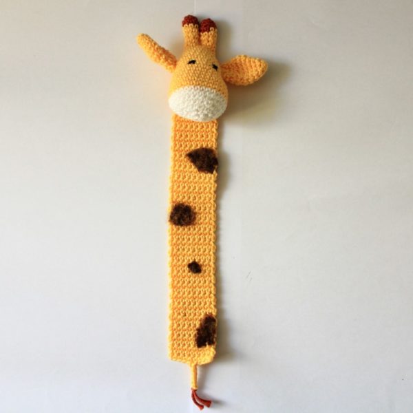 Marque-page girafe en crochet