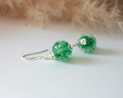 Boucles d'oreilles vertes